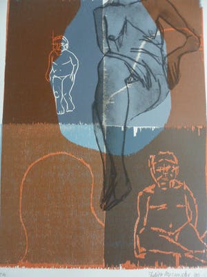 Judith Macrander - Houtsnede , zonder titel. kopen? Bied vanaf 40!