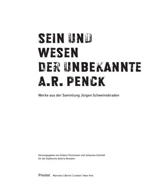 A.R. Penck - Tekening in viltstift, Für Sabine und Jürgen, Ostern '65 - Ingelijst kopen? Bied vanaf 1!