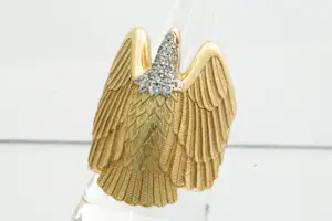 13 - Fraai bewerkte en gelaagde massief 18Krt geel gouden "adelaar" ring kaufen? Bieten Sie von 1280!