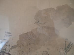 Niet of onleesbaar gesigneerd - Print van klassieke aquarel van een zeeslag kopen? Bied vanaf 1!