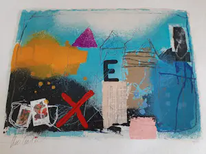 Theo Koster - Zeefdruk, collage E kopen? Bied vanaf 35!