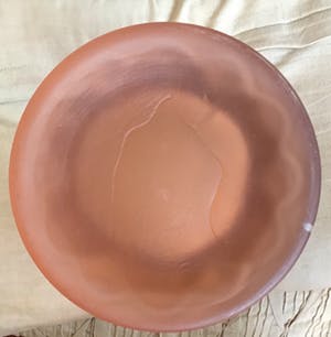 Niet of onleesbaar gesigneerd - Espaivet, Art Deco roze gesatineerd glazen vaas kopen? Bied vanaf 10!