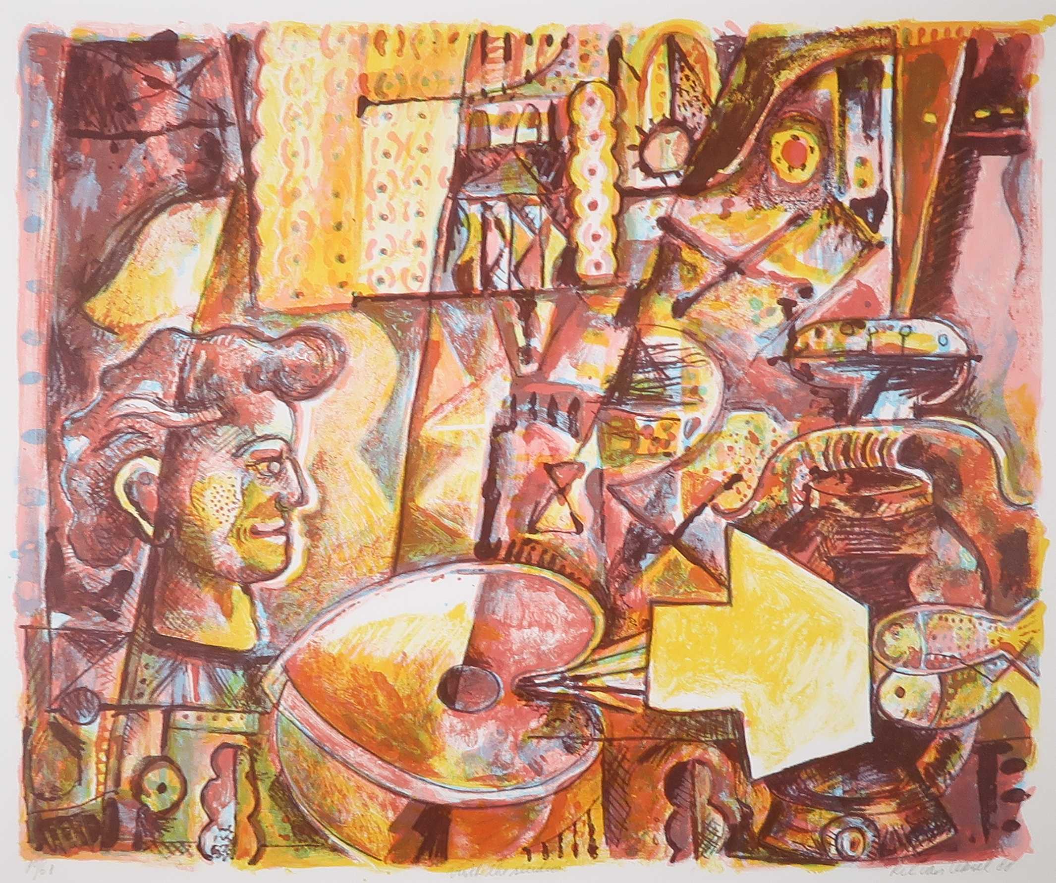 Rik van Iersel - Litho, Visit the Studio's kopen? Bied vanaf 20!