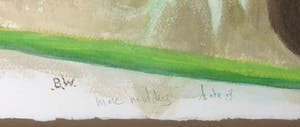 Bernard Werners - & Marc Mulders : Gouache en collage, Lente - Ingelijst (Zeer groot) kopen? Bied vanaf 100!