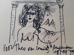 Corneille - tekening, gesigneerd, gedateerd en ingelijst kopen? Bied vanaf 200!