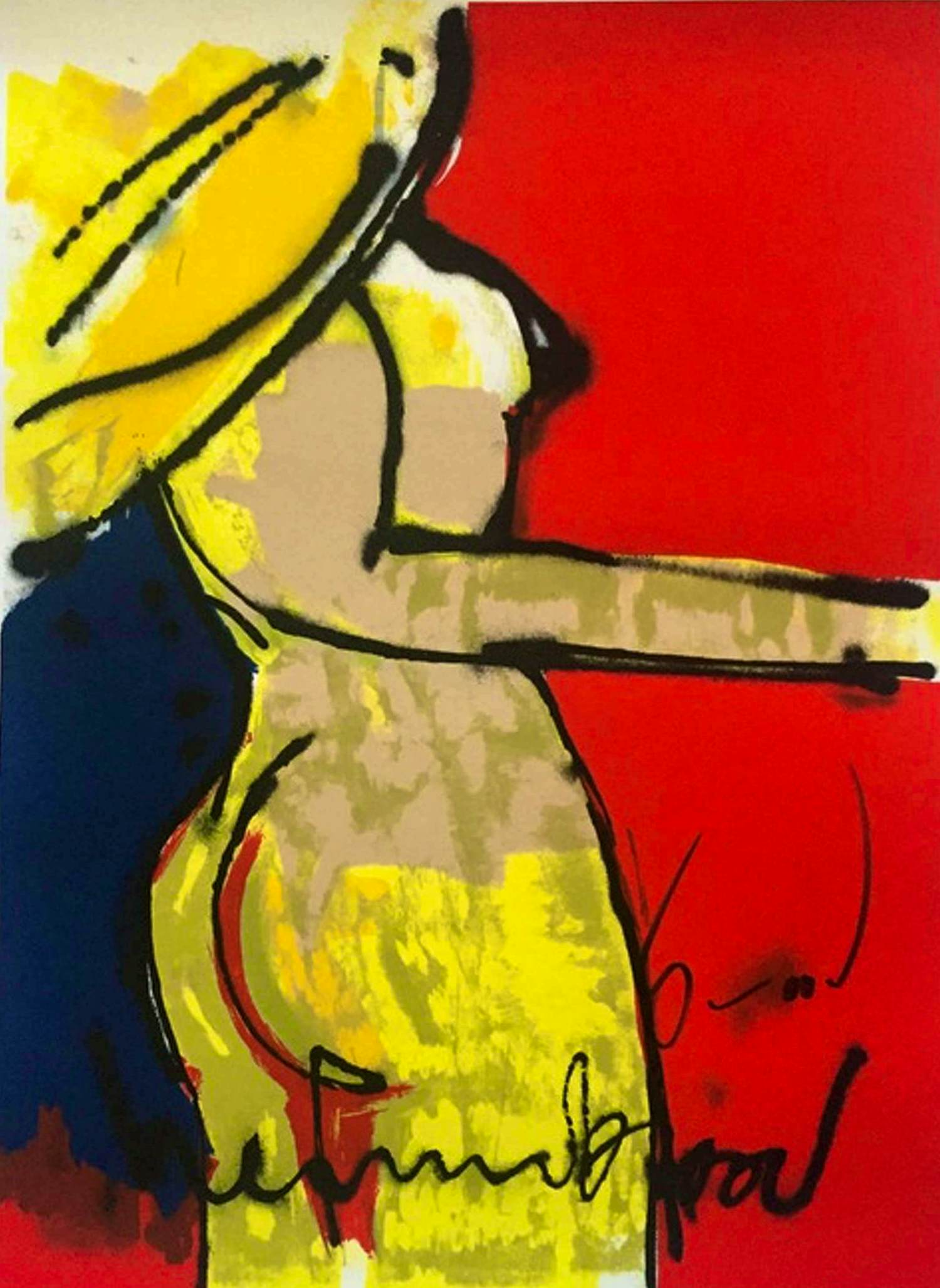 Herman Brood - Ingelijste zeefdruk: Naked beauty(prachtige lijst!) kopen? Bied vanaf 695!