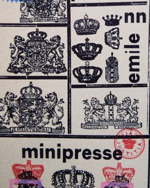 Emile Puettmann - Minipresse Dadaisme /Typografie - Lithografie 1974. kaufen? Bieten Sie von 35!