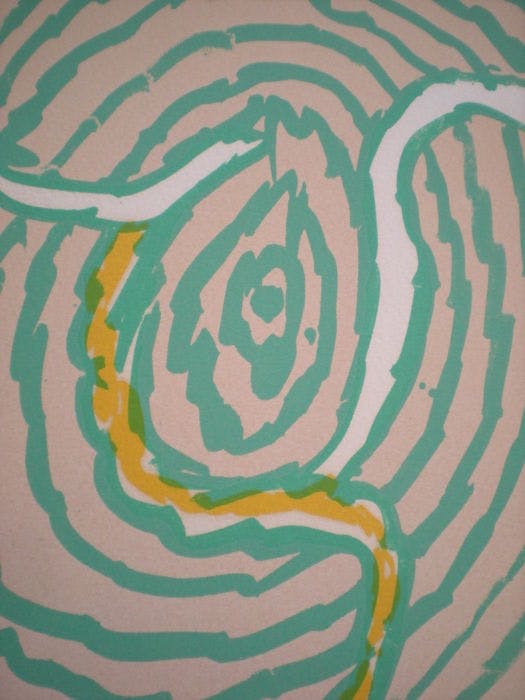 Pierre Alechinsky - Pierre Alechinsky, grote handgesigneerde litho, Labyrinth kopen? Bied vanaf 650!