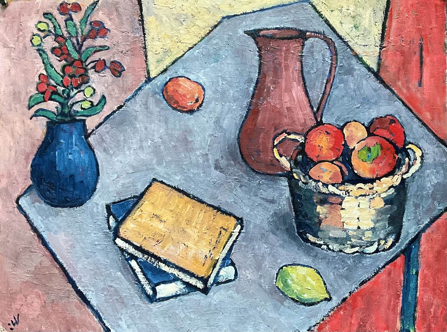 Jan Willem Versteeg - Nature morte avec compotier kopen? Bied vanaf 145!