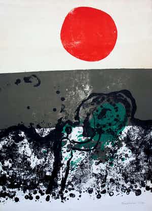 Jef Diederen - Litho: Onder de vlag - 1966 verkocht voor € 45!