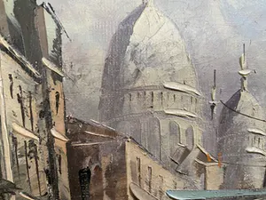 Niet of onleesbaar gesigneerd - Paris, Place de Tertre met Sacre Coeur kopen? Bied vanaf 1!