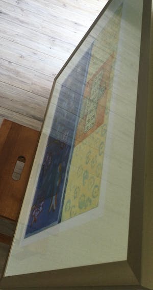 Lukie de Bree - set van 2 grote kleuren etsen | in kostbare lijsten kopen? Bied vanaf 135!