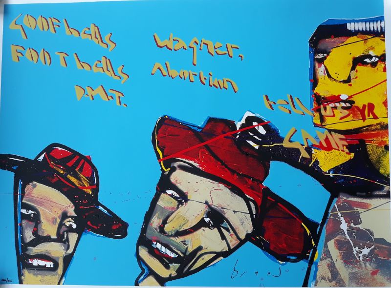 Buy Herman Brood - Kleurenzeefdruk GOOFBALLS Handgesign GROOT111? Bid from 375!