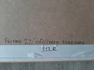 Jasper Pasman - Olieverf op papier, zicht op de Eifeltoren. kopen? Bied vanaf 40!