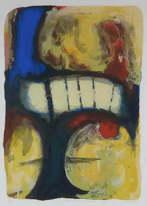 Hans Vanhorck - Zeefdruk, Aerial bounderies - Ingelijst kopen? Bied vanaf 1!