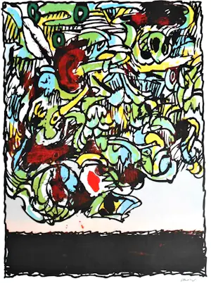 Pierre Alechinsky - Set van 5 Kleurenoffset-litho,s uit de FLYING OBJECT SERIE uit 1978 kopen? Bied vanaf 65!