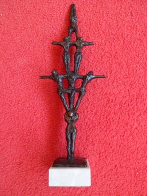 John Bier - De acrobaten trapeze-groot beeld. kopen? Bied vanaf 129!