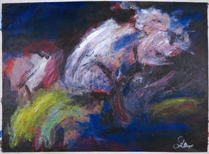 Franscz Witte - Gemengde techniek op geschept papier, Groeisels kopen? Bied vanaf 1!