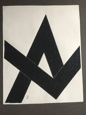 Toon Kelder - drie (!) originele abstracte compositie's - inkt op papier kopen? Bied vanaf 150!