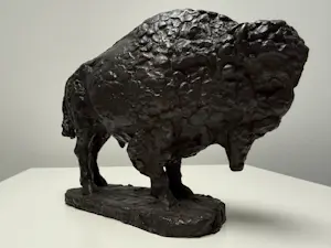 Pieter d' Hont - bronzen beeld - 'Bizon' - 1981 kopen? Bied vanaf 1750!