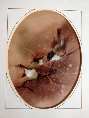 Nenad V. Karpov - Paartje zwartkop mezen (Sylvia Aricapilla) kopen? Bied vanaf 1!