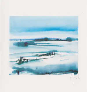 Zaidong Zheng - e.a: vijf handgesigneerde zeefdrukken: Landschappen kopen? Bied vanaf 35!