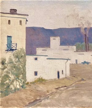 Willem Witjens - Zuidelijk straatje met fabrieken. kopen? Bied vanaf 125!