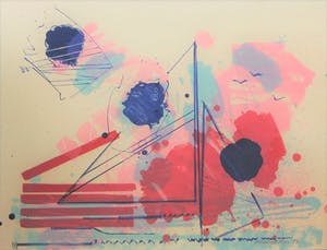 Sam Middleton - zeefdruk op papier (E/A) - "zeilboot" kopen? Bied vanaf 125!