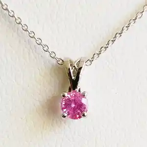 0.37ct Sapphire Pendant with chain verkocht voor € 190!