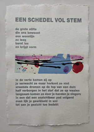 Corneille - Twee bladen uit Een schedel vol stem. 1991. kopen? Bied vanaf 20!
