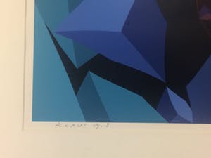 Hans Klaui - Mooi geometrische zeefdruk van Hans Klaui, kopen? Bied vanaf 40!