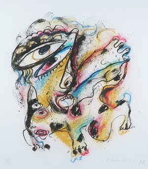 Henk Vierveijzer - Litho, Zonder titel - Ingelijst kopen? Bied vanaf 40!
