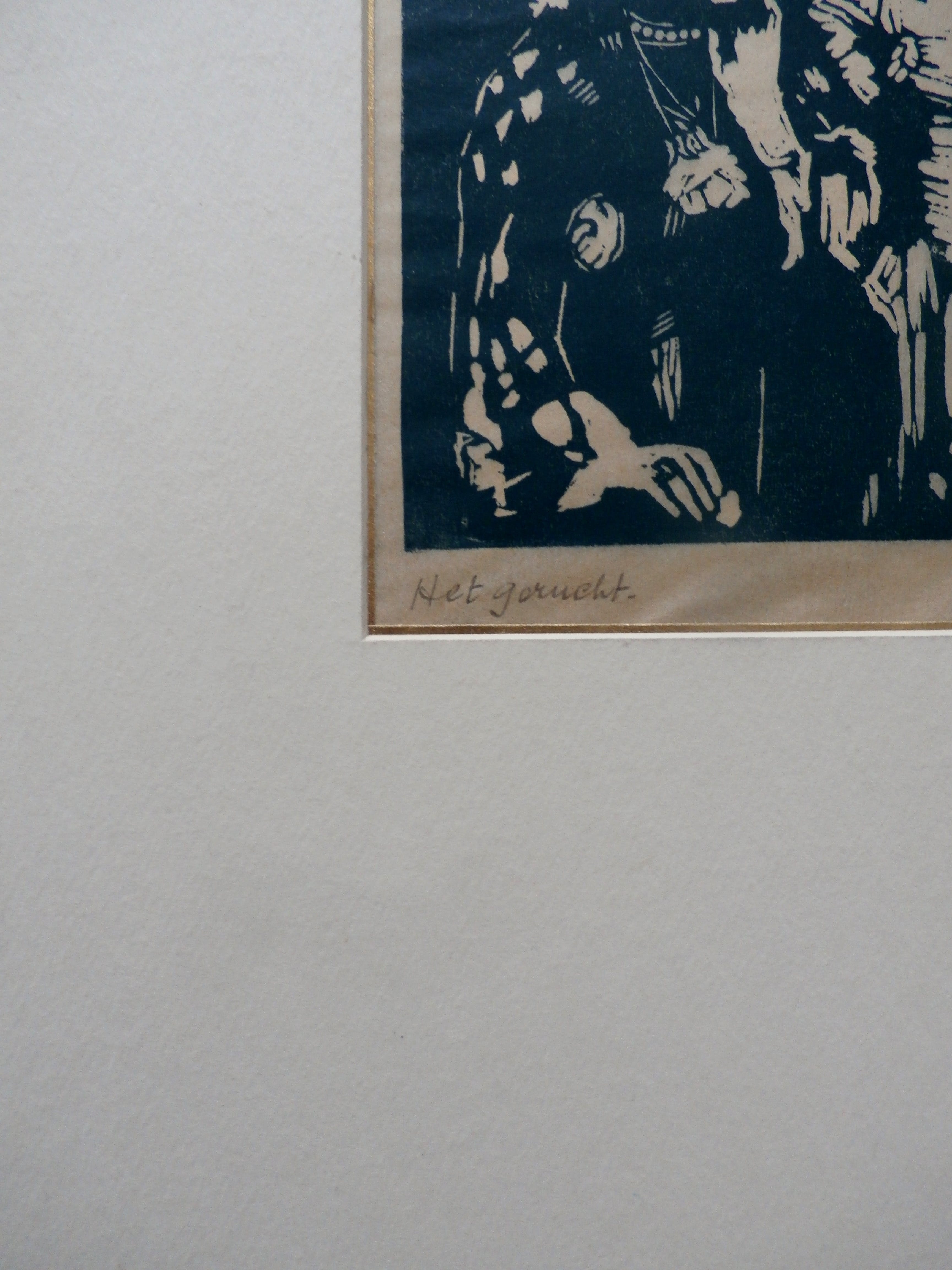 Poppe Damave - linosnede: het gerucht kopen? Bied vanaf 45!