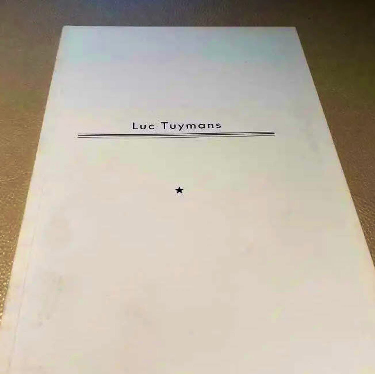 Luc Tuymans - Catalogus PMMK en Museum Hedendaagse Kunst 1990 verkocht voor € 1!