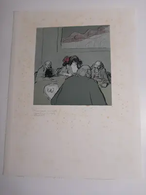 Kurt Lob - Litho, Aan tafel kopen? Bied vanaf 20!