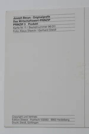 Joseph Beuys - Multiple:Wirtschaftswert, Prinzip 3, Karte Nr.11, signiert kopen? Bied vanaf 120!