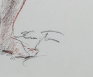 Jan Sluijters (jr.) - Potloodtekening, Poserend naakt kopen? Bied vanaf 1!