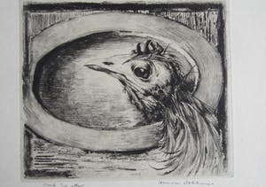 Hans van Dokkum - Ets met kip kopen? Bied vanaf 10!