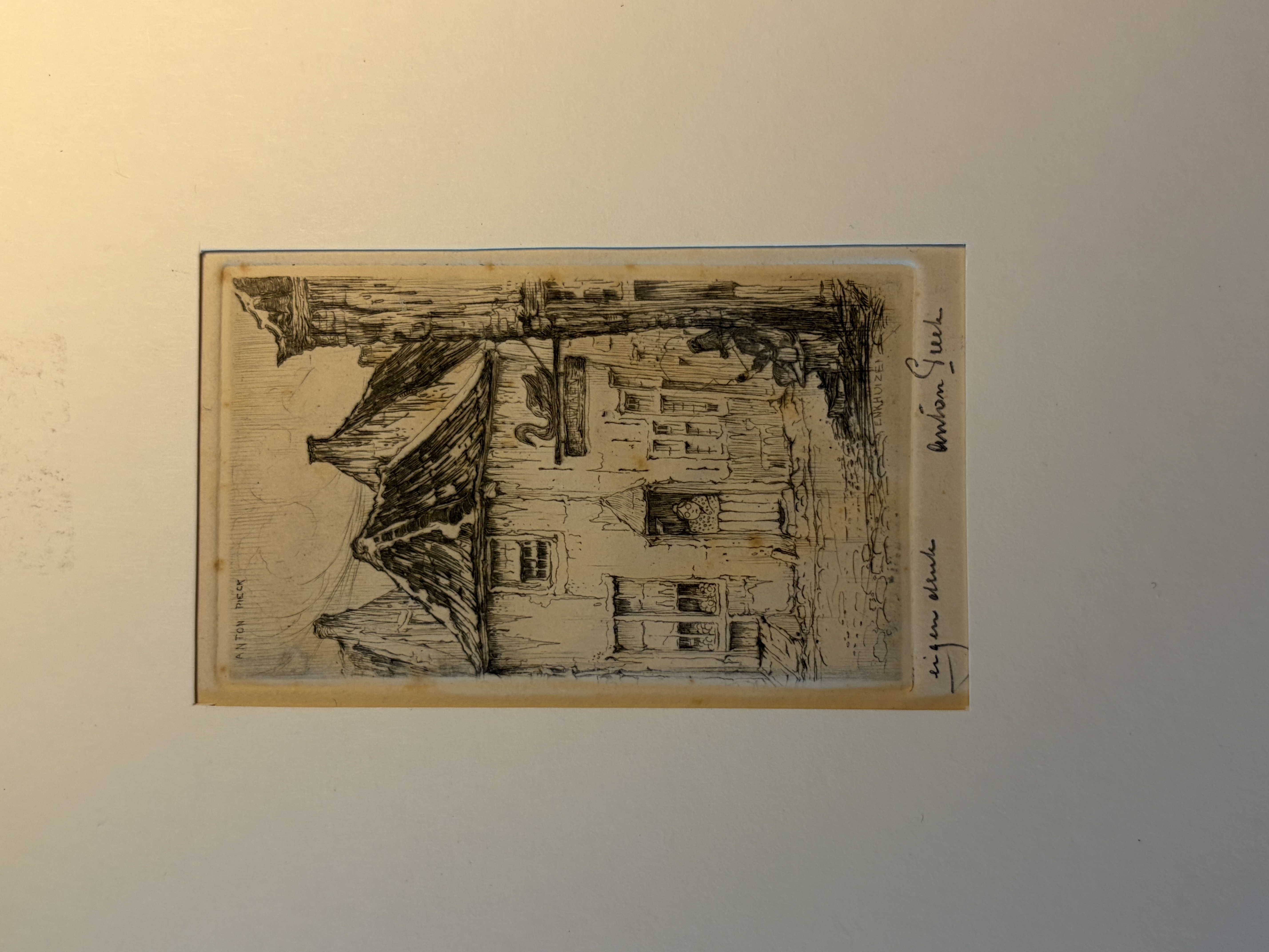 Buy Anton Pieck - – Originele Ets Enkhuizen (Handgesigneerd, Eigen Druk...)? Bid from 189!