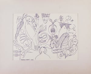 Joe Wols - Lot van twee pentekeningen op papier, Twee voorstellingen kopen? Bied vanaf 1!