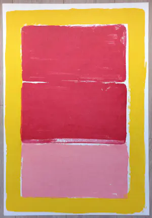 Adine Engelman - Abstracte compositie, ongesigneerde monotype (unica) kopen? Bied vanaf 50!