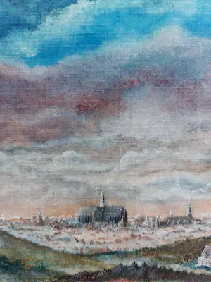 Machteld Hooyen - Haarlem in surrealistisch landschap kopen? Bied vanaf 35!