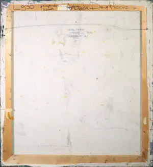 Jean Pierre Zoetbrood - Gemengde techniek op doek, Compositie met zwarte lijnen kopen? Bied vanaf 1!