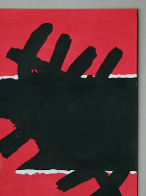 Giuseppe Capogrossi - Surface rouge et noire - Pochoir - 1957 kopen? Bied vanaf 60!