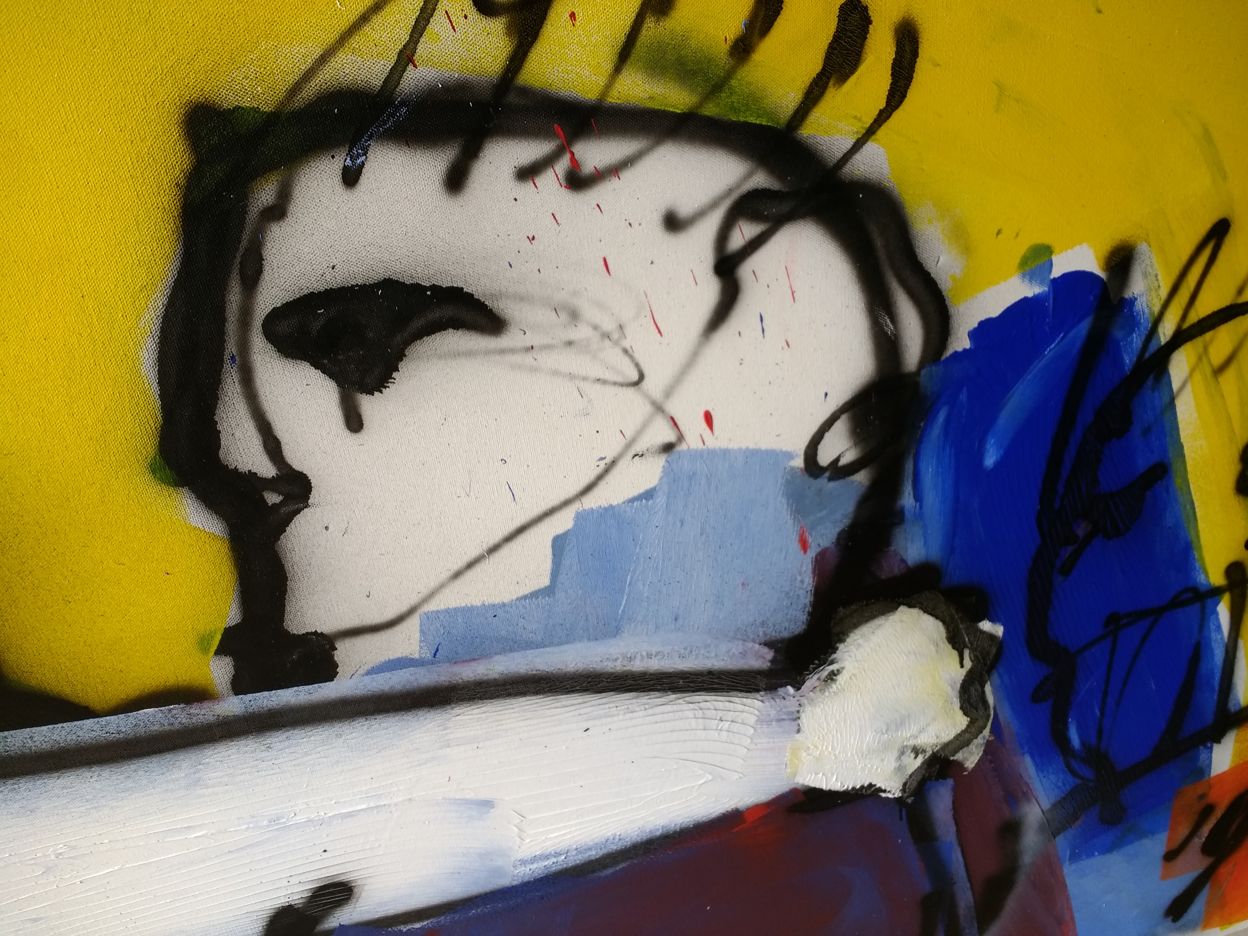 Herman Brood - Zeer groot schilderij 170 x 150 cm , Kook van jou, gesigneerd en gedateerd '95 kopen? Bied vanaf 4500!