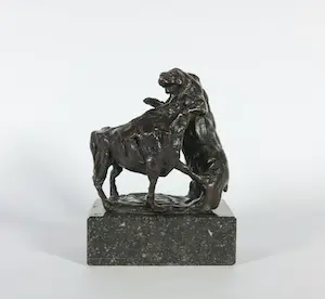 John Verhagen - Bronzen beeld, Bull and Bear (Effectenbeurs) kopen? Bied vanaf 200!