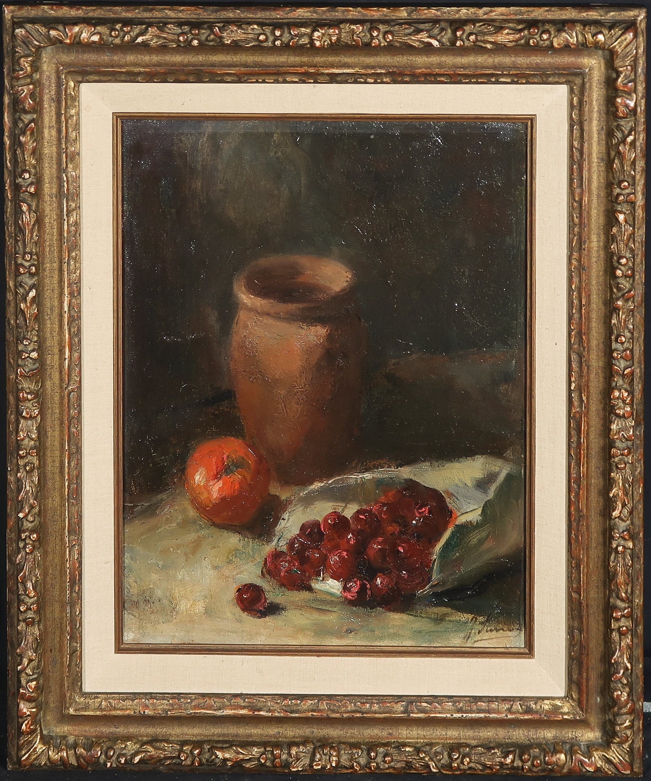 Coba Surie - Olieverf op doek, Stilleven met fruit - Ingelijst kopen? Bied vanaf 250!