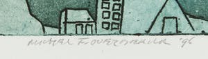 Michel van Overbeeke - Kleurenets met bladgoud, Aware away II kopen? Bied vanaf 1!