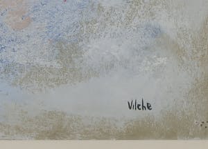 Hector Vilche - Gemengde techniek op board, Zonder titel - Ingelijst kopen? Bied vanaf 150!