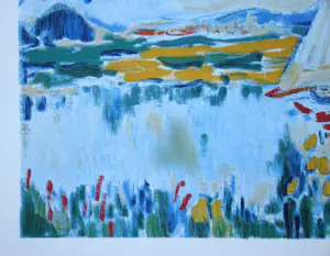 Buy Maurice de Vlaminck - Voile sur le lac - 1973 - Kleuren lithografie? Bid from 80!